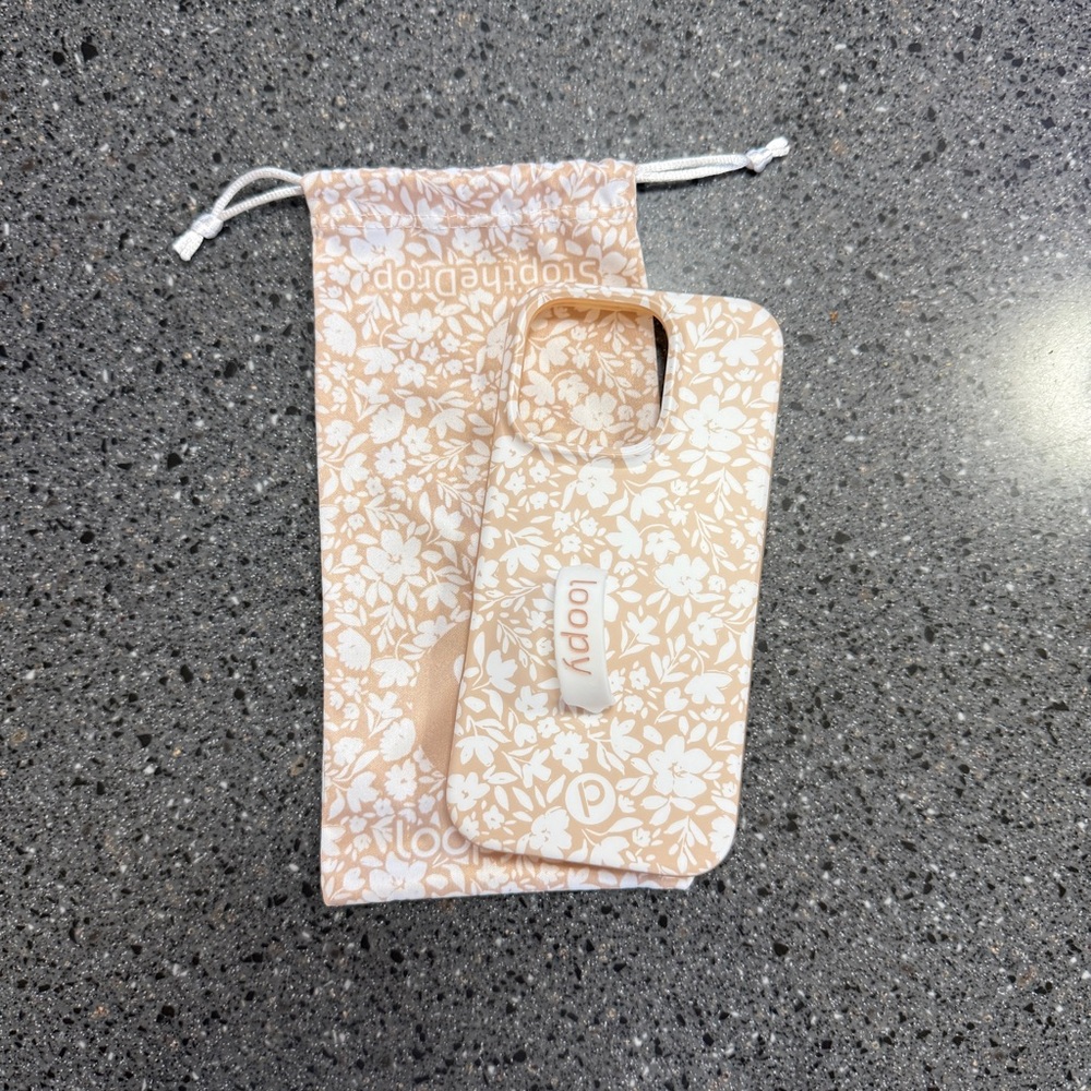 Beige Blossoms Loopy Case